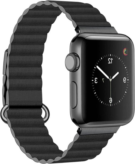 Cinturino in Pelle con Chiusura Magnetica compatibile con Apple Watch Series 8/7/6/5/4/3/2/1/SE - Accessorio di Moda Unisex 38mm/40mm/41mm