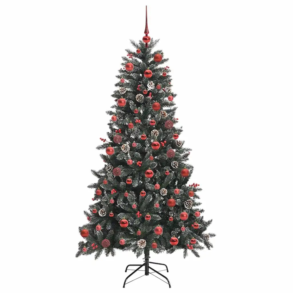 Albero di Natale artificiale con 300 LED Verde 180 cm 3395880
