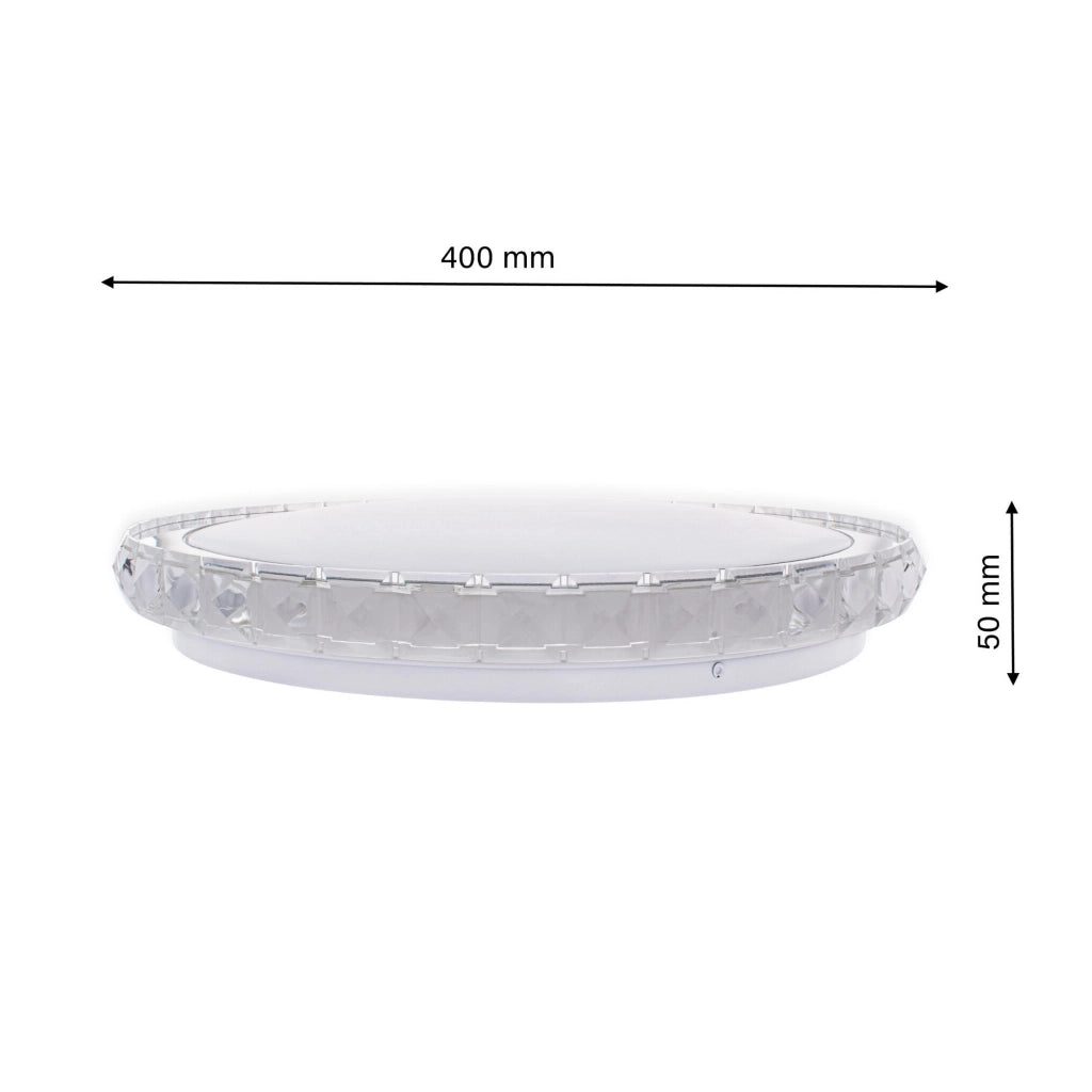 Plafoniera LED dimmerabile con telecomando 26W Milagro
