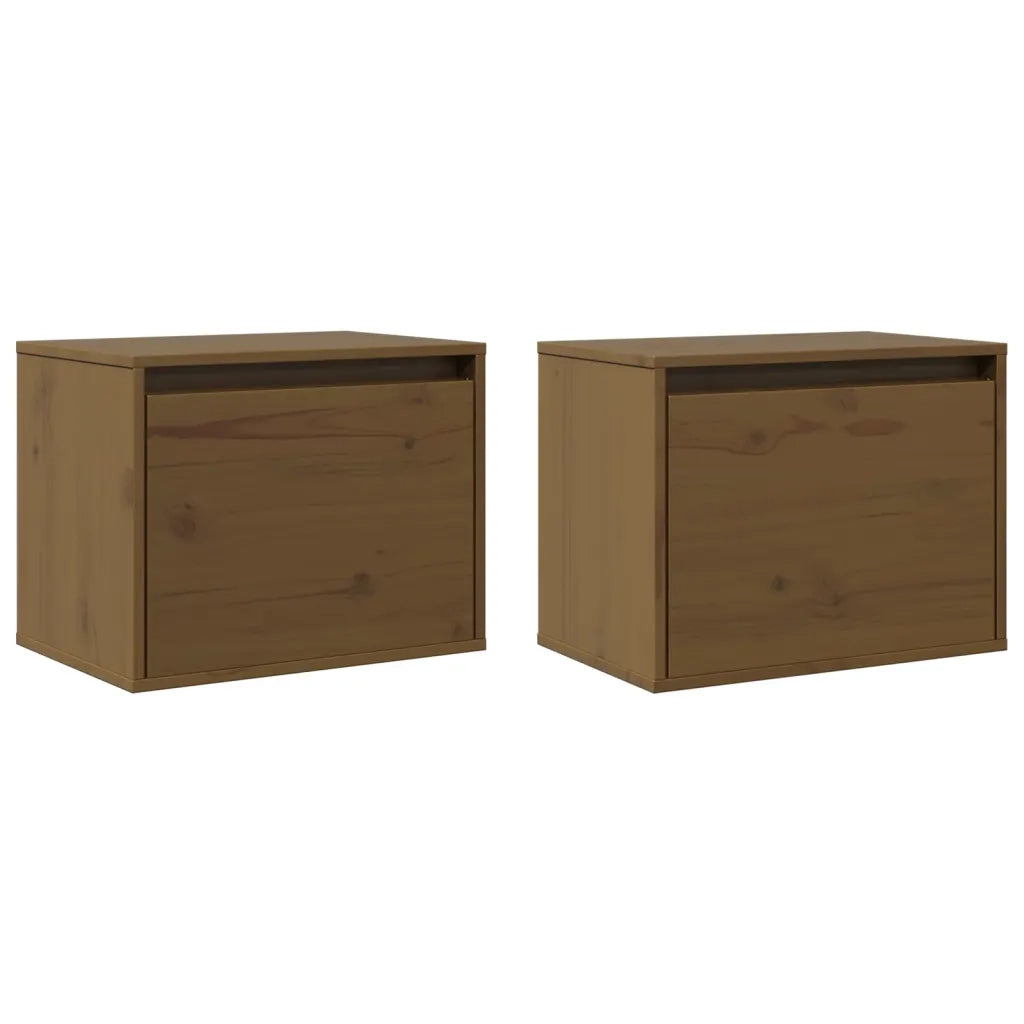 Pensili Miele 2 pz 45x30x35 cm in Legno Massello di Pino cod mxl 33056