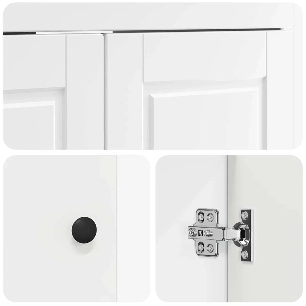 Mobiletto da bagno sotto il lavello Bianco 56 x 37,5 x 81 cm 890064