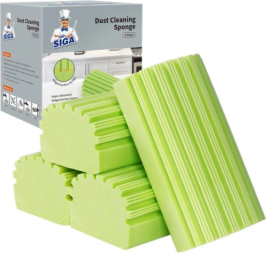 Duster in Fibra Assorbente per Pulizia Domestica - 4 Pezzi - Materiale Assorbente per Pulizia e Stoviglie