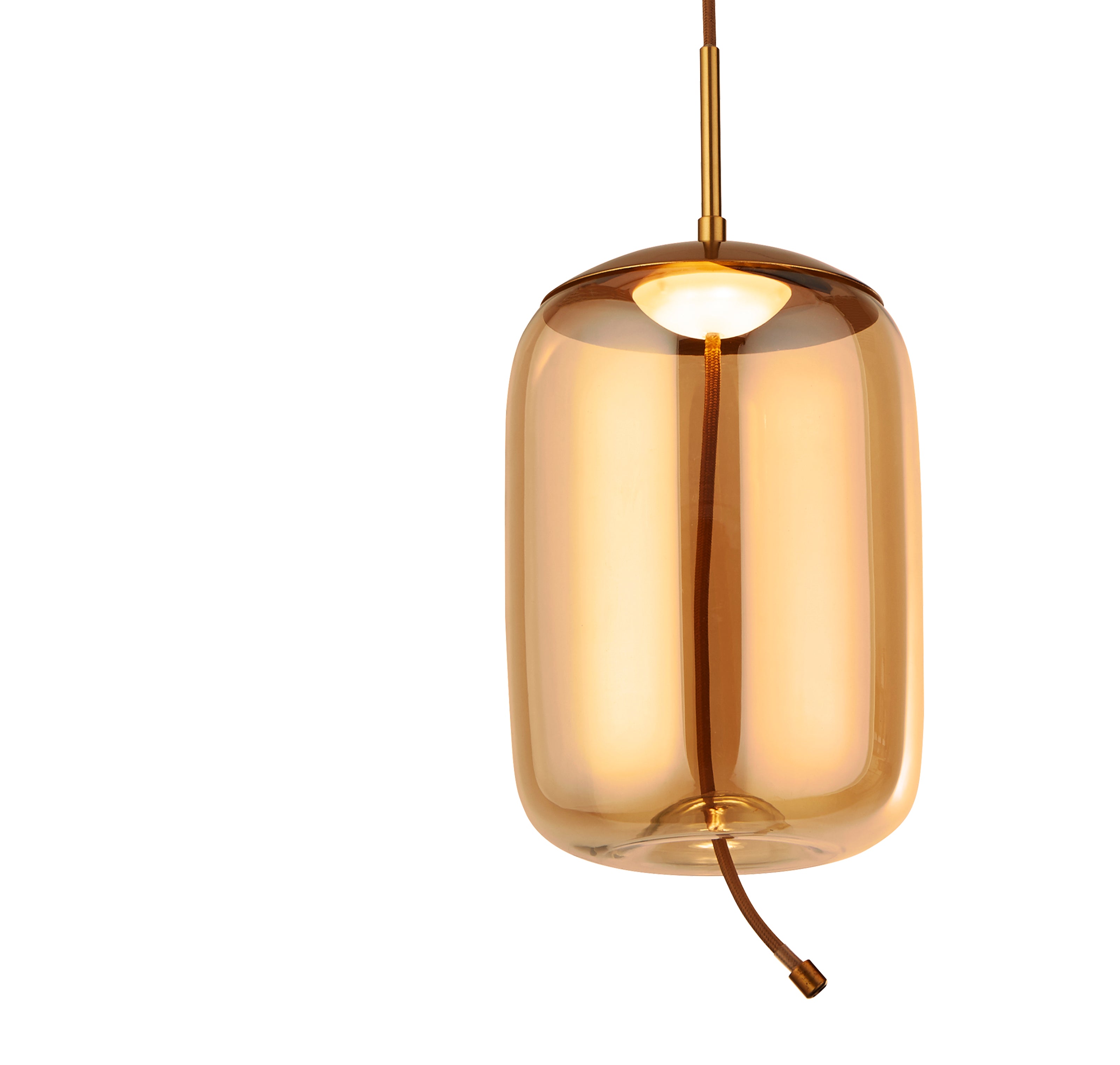 Lampadario Contemporaneo Lisbona Acciaio Ottone Vetro Argento Led 6W 2700K