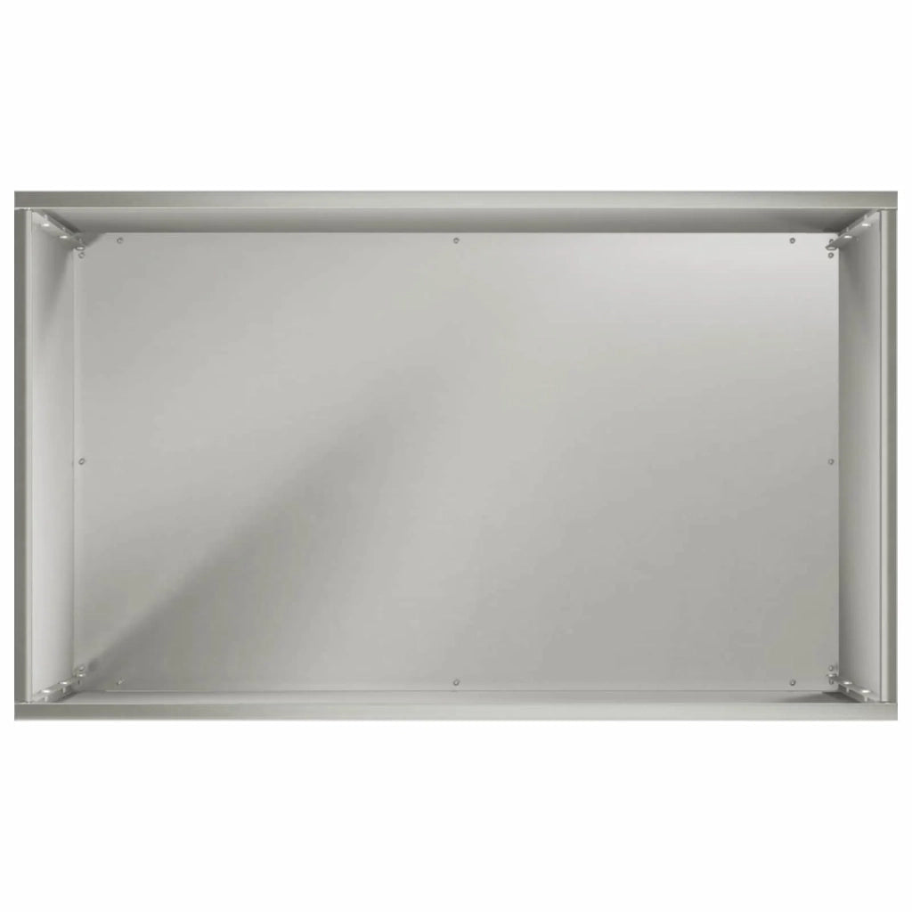 Vaso da giardino 2 pz Argento 40 x 30 x 75 cm Acciaio Inox 8005507