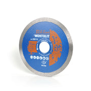 Disco Diamantato a Corona Continua Liscia Blu Line 115 mm Montolit