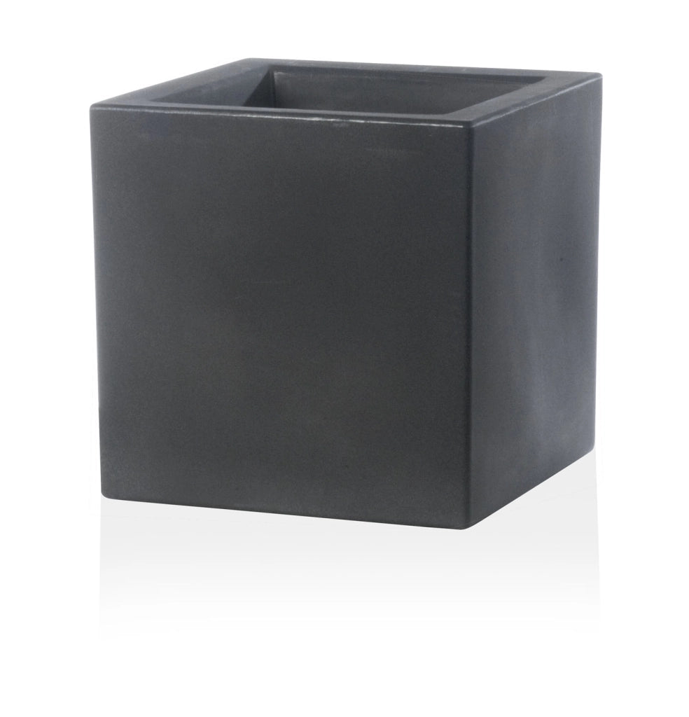 Vaso Schio Cubo Colore: Antracite, Materiale: Polietilene