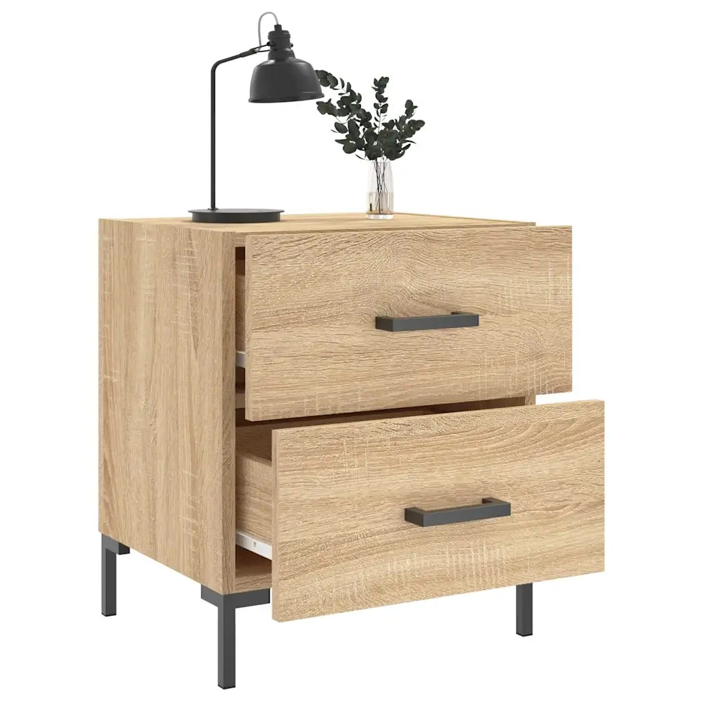 Comodini 2 pz-Set di 2 Tavolino da notte Rovere Sonoma 40x35x47,5 cm in Legno Multistrato 429250