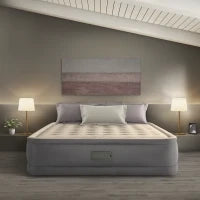 64926ND - Materasso Elevated Premiere Matrimoniale Con Tecnologia Fiber Tech, Nuova Pompa Elettrica Incorporata Con Pannello Dati E Porta Usb Cm 152X203X46