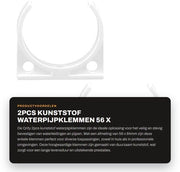 Set di 2 clip per tubi 56x64mm - Slangklem - Pijpklem - Buisbeugel - Buisklemmen