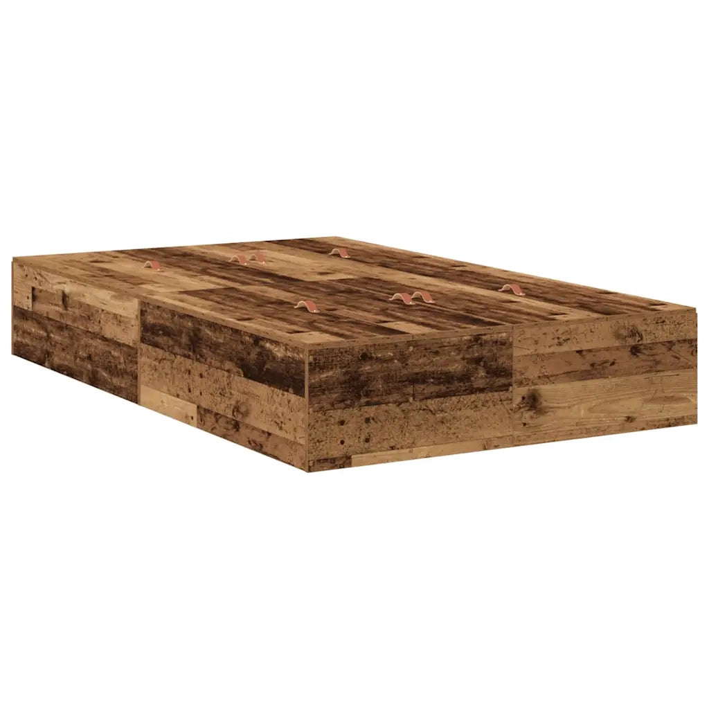 Struttura letto con contenitore Legno vecchio 120 x 190 cm 3335427