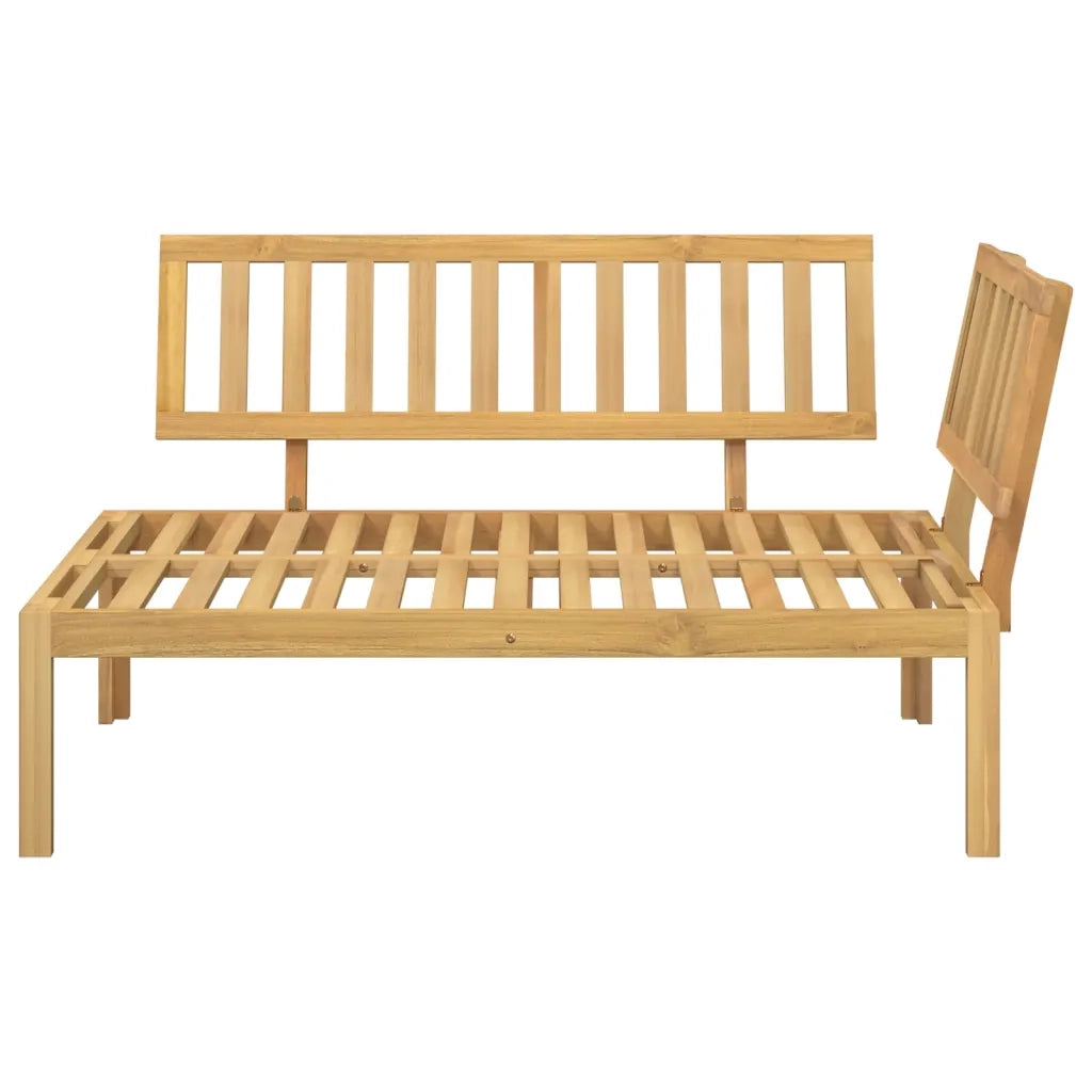 Divano Angolare da Giardino-Sofa da Giardino-Divanetto da esterno Pallet in Legno Massello di Acacia 689342