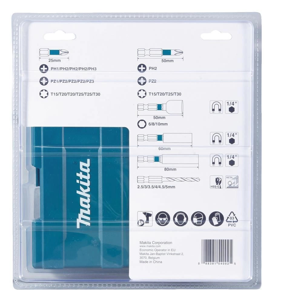 Makita B-66896 punta per trapano Set di punte per trapano