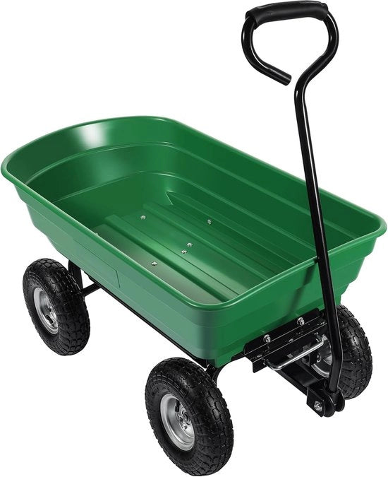 Carrello da giardino e trasporto - capacità 75L, carico massimo 240kg