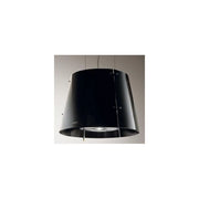 Elica PRF0010393 GRACE BL-F-51 - Cappa a isola filtrante 51 cm, 515 m³-h, Classe B, 66 dB, Comando Magic Wand, 3 velocita' + intensiva, Filtro antigrasso in alluminio + filtro carbone Long Life, Illuminazione LED 1x5 W + 3x3 W, Vetro nero