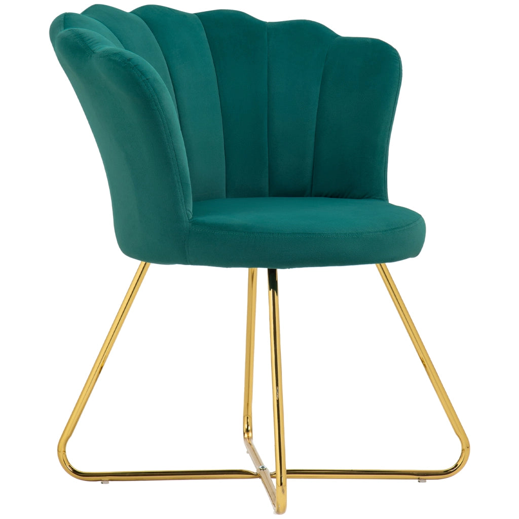 Poltrona relax in velluto ¨C zephmum ¨C verde scuro 69x64x80 cm
