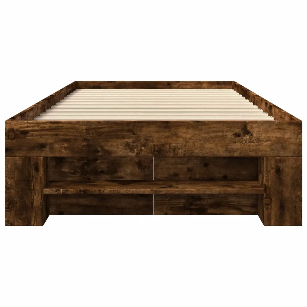 Giroletto senza Materasso Rovere Fumo 100x200 cm in Truciolato 3295489