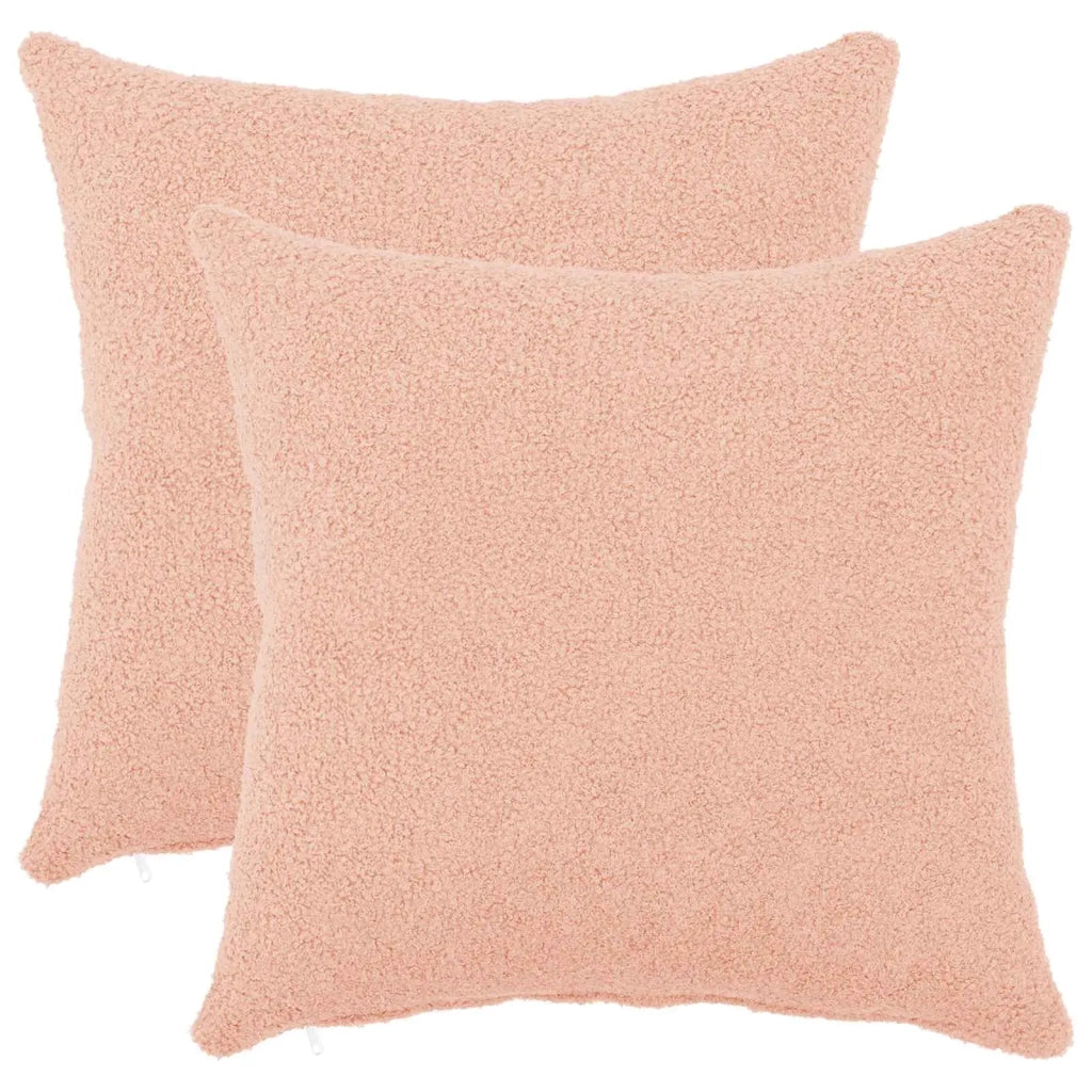 Federa 2 pcs HEERLEN Rosa 50 x 50 cm Bouclé 910915