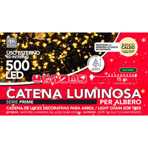Catena Luminosa 500 Led Bianco