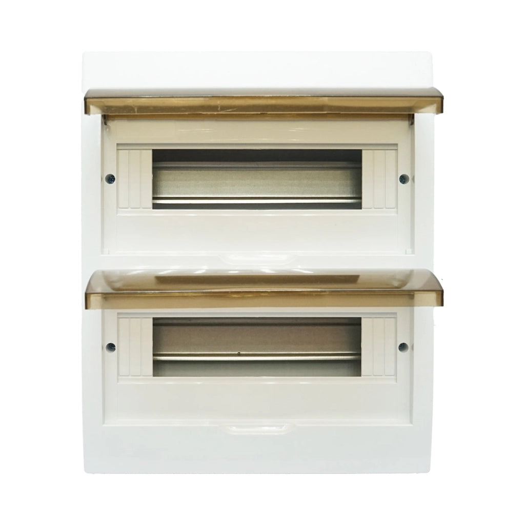 Pannello portafusibili applicato 2 file, 24 moduli 330x270x100mm IP40