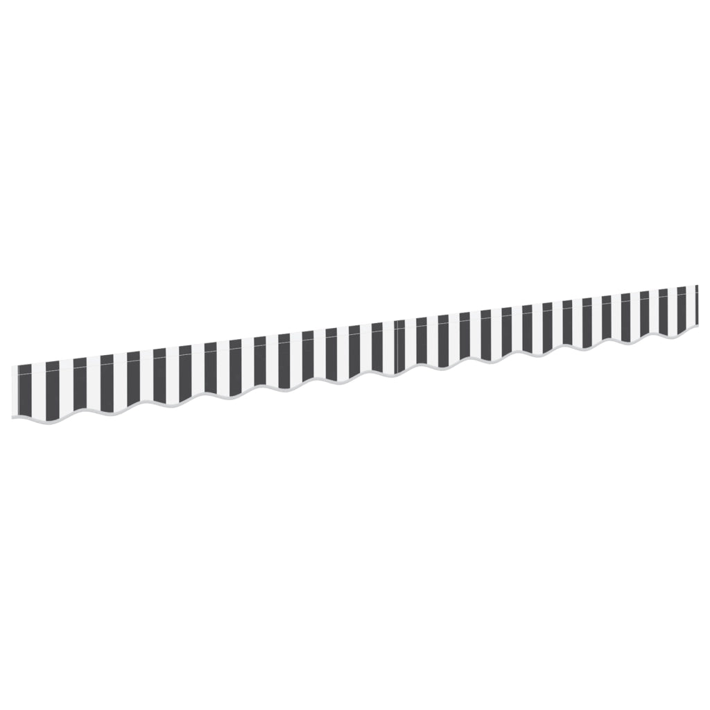 Bordatura tenda per telaio da 2,5 m antracite e bianco 2,3x0,2 m