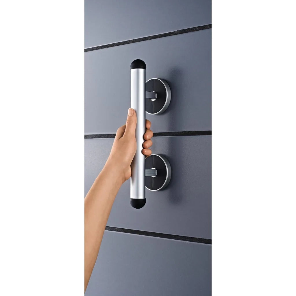RIDDER Barra di Sicurezza Premium 30 cm Alluminio Cromato e Nero 445017