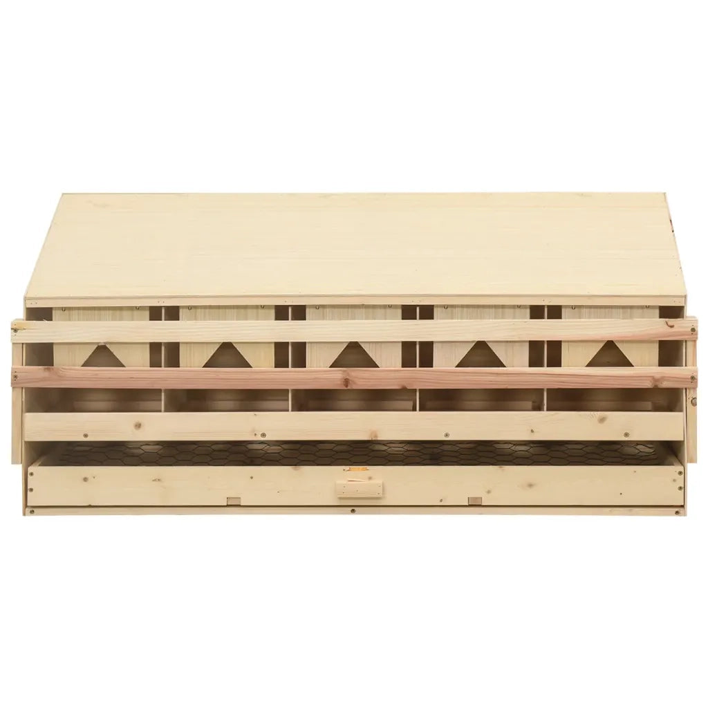 Casetta Cova per Galline 5 Scomparti 117x33x54 cm Legno di Pino 170659