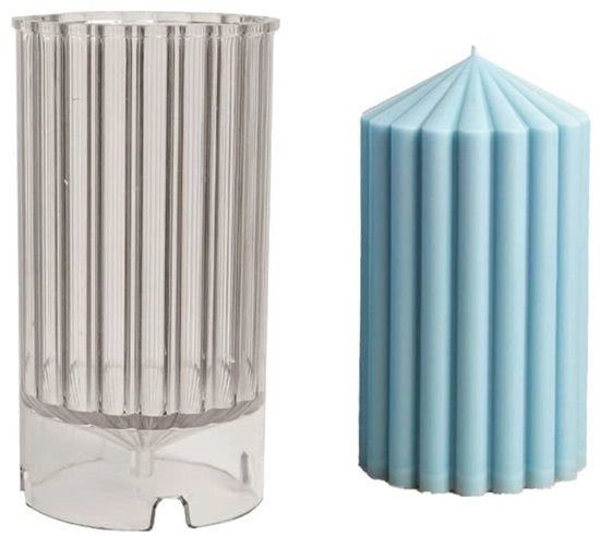 Candela Schiuma 3D Spirale Cilindro - Forme di Candela in Silicone - Terapia Aromatica DIY - Decorazione di Matrimonio - Materiale di Alta Qualità - Forma di Candela