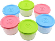 6 Stuks Contenitori di Cibo Impermeabili 160 ml - Adatti a Microonde e Congelatore