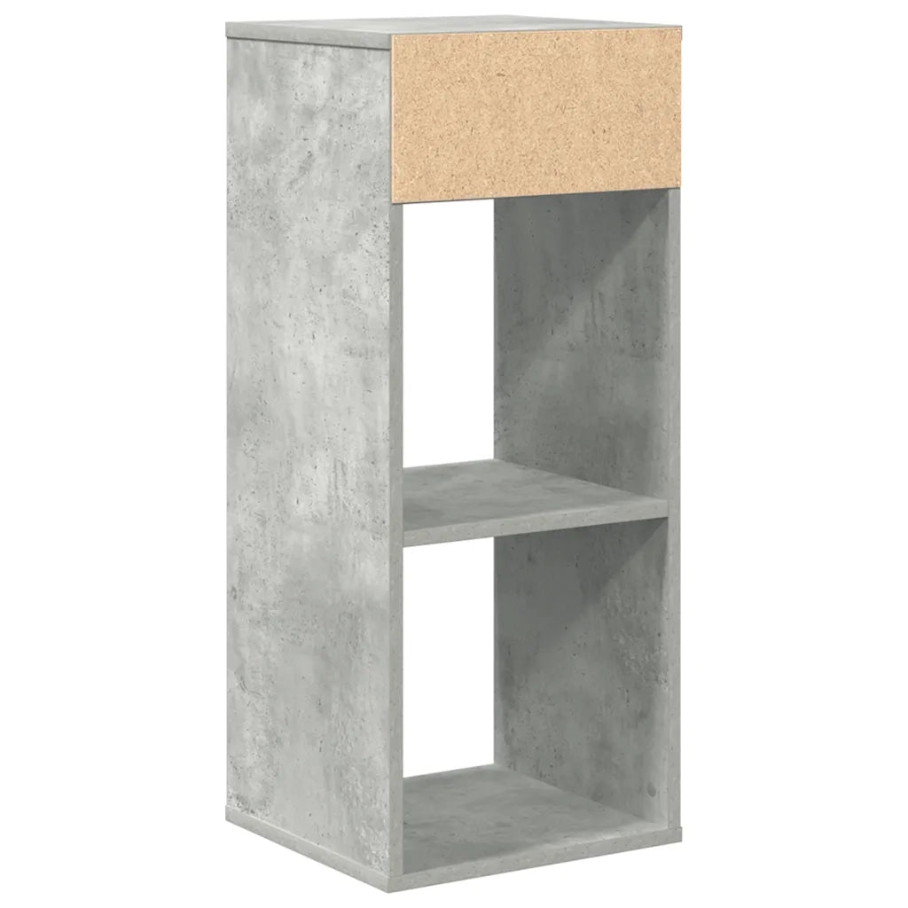Libreria Grigio Cemento 34x31x80 cm in Legno Multistrato 860277