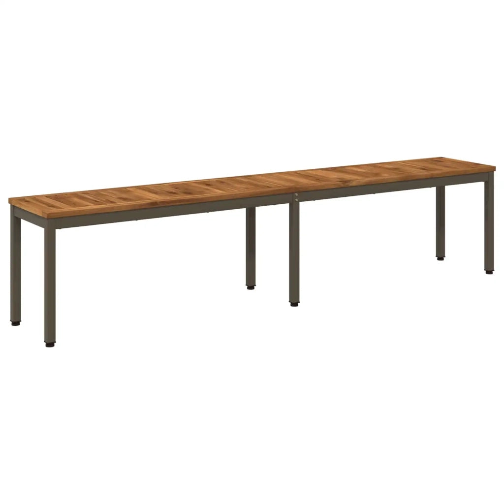 Panchina da giardino 201 x 35 x 45 cm Legno di Acacia Massello 901303