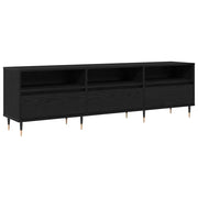 Mobile TV | Armadietto TV | Mobile Porta TV Rovere Nero 150 x 30 x 45 cm Legno multistrato