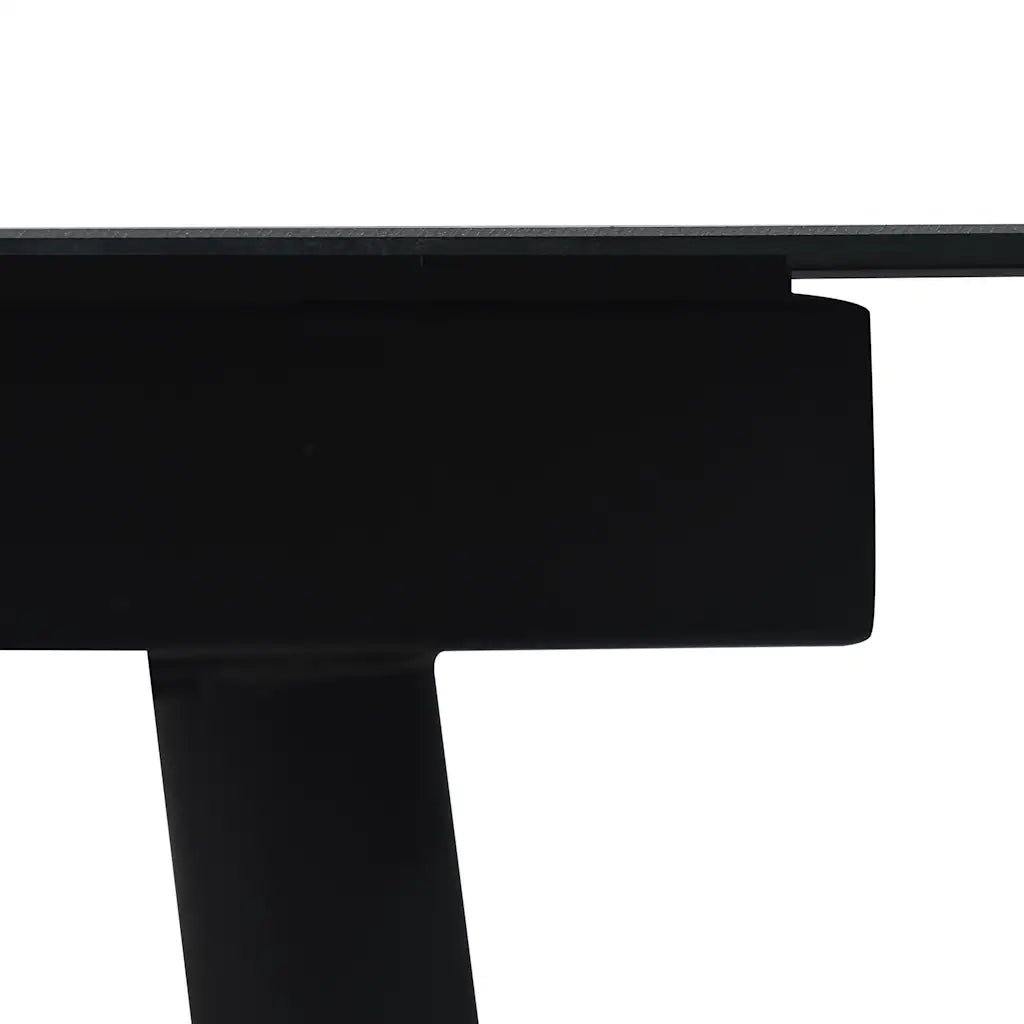 Set da Pranzo da Esterni 7 pz in Corda di Cotone e Acciaio Nero 48570