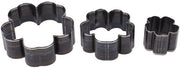 Kit di Snidori per Fiori 3 Pezzi - Acciaio Forgiato - Diametro 30/50/70 mm - Strumento di Snidatura - Manici in Legno - Coltello Affilato - Forme di Snidatura