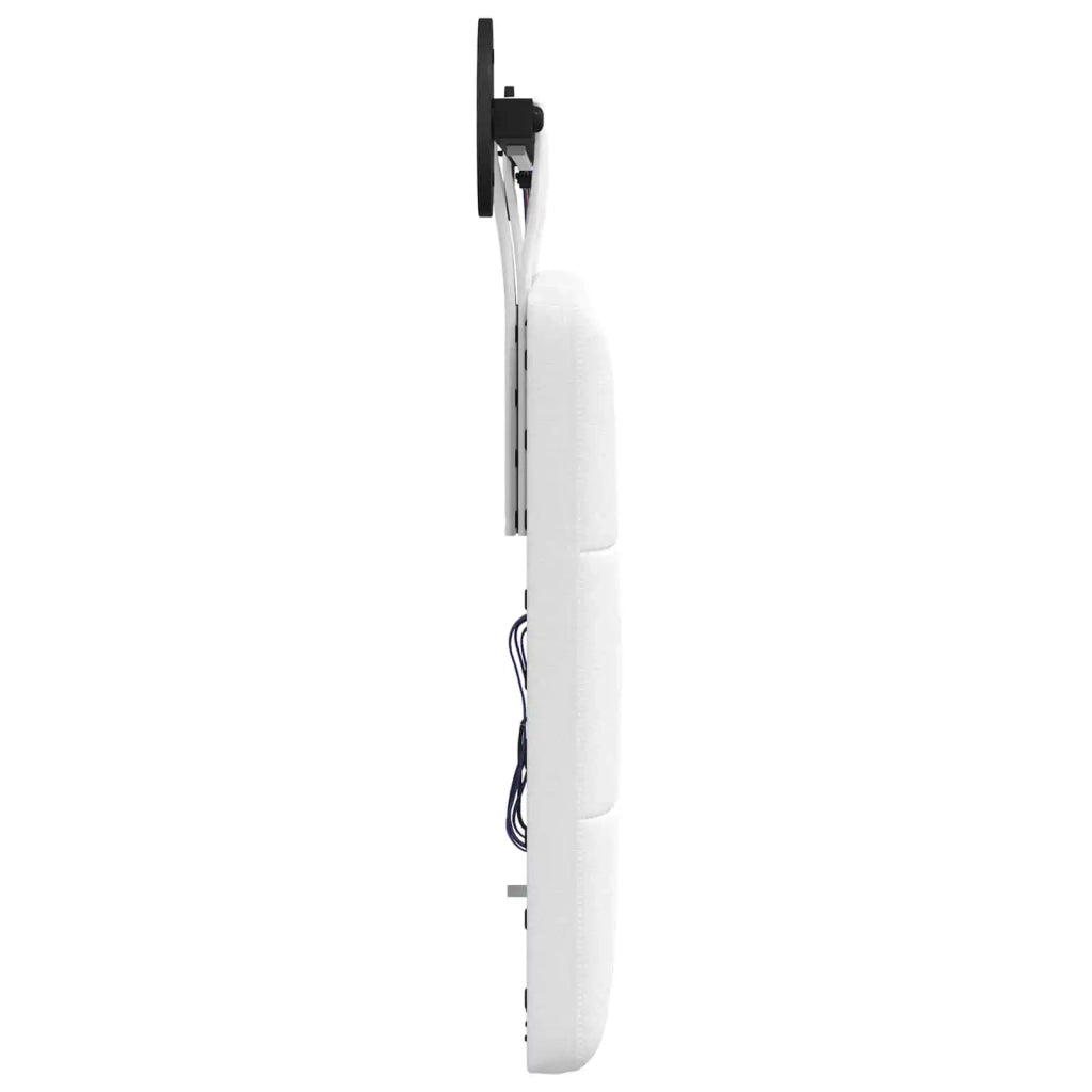 Testiera sospesa Con luce LED Bianco Tessuto