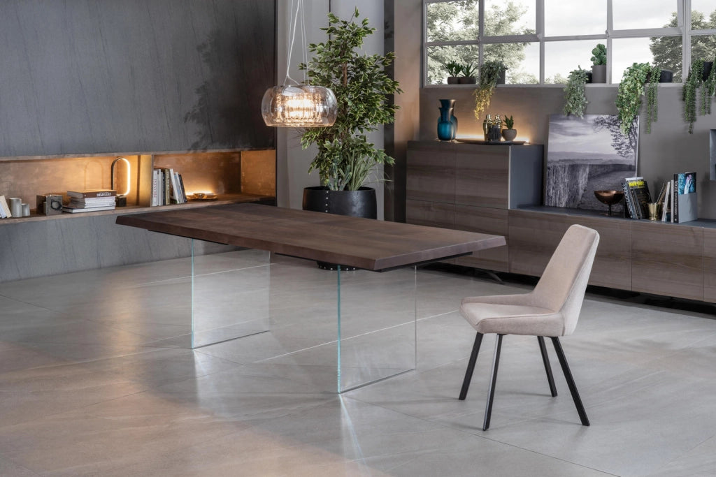 Tavolo Allungabile 200/300x100x76 cm in Rovere Termocotto Snooker Naturale