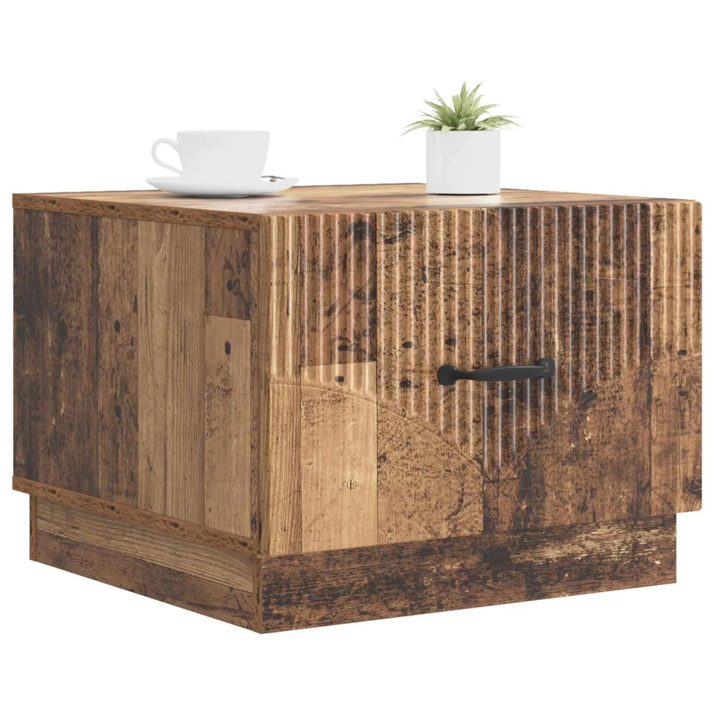 Tavolino da salotto con cassetto Legno antico 49 x 50 x 37 cm 895433