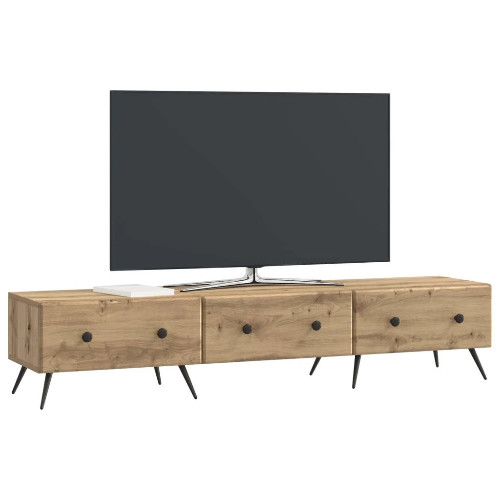 Mobile TV con cassetto Rovere Artigianale 147 x 34,5 x 30 cm