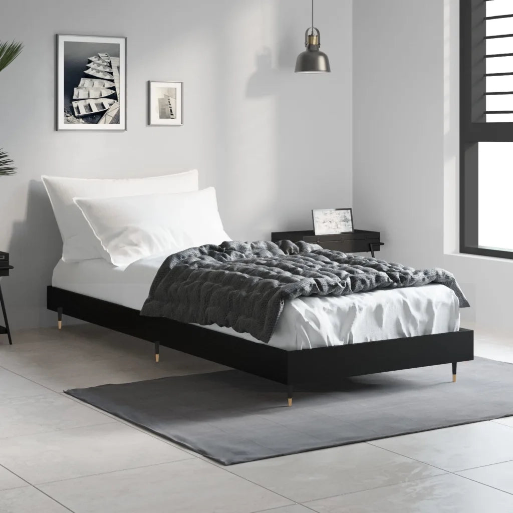 Giroletto Nero 75x190 cm in Legno Multistrato 832206