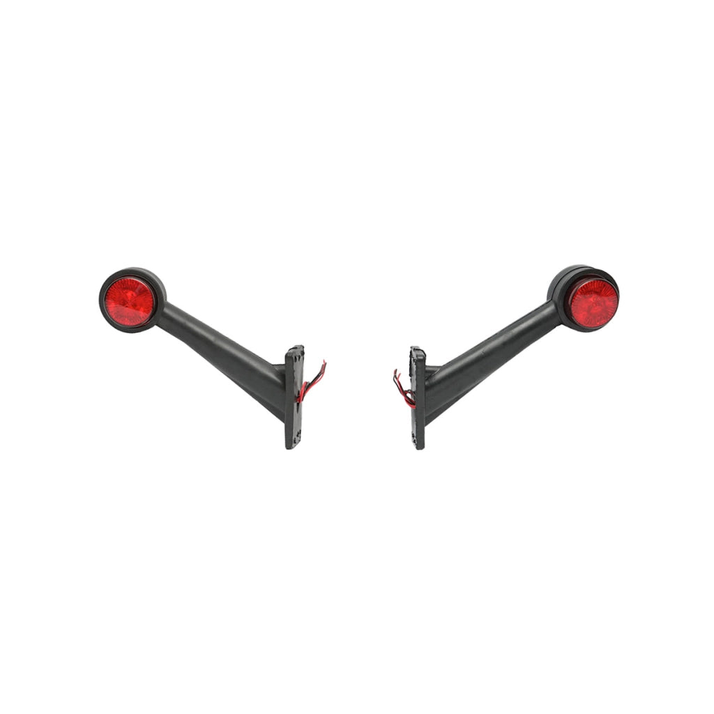 Set di lampade laterali  con LED, 12-24V, rosso-bianco, Breckner Germany