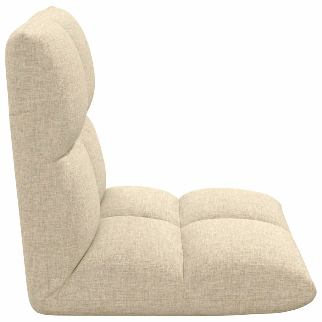 Sedia da Pavimento Crema 50 x 61 x 57 cm Tessuto 42028147