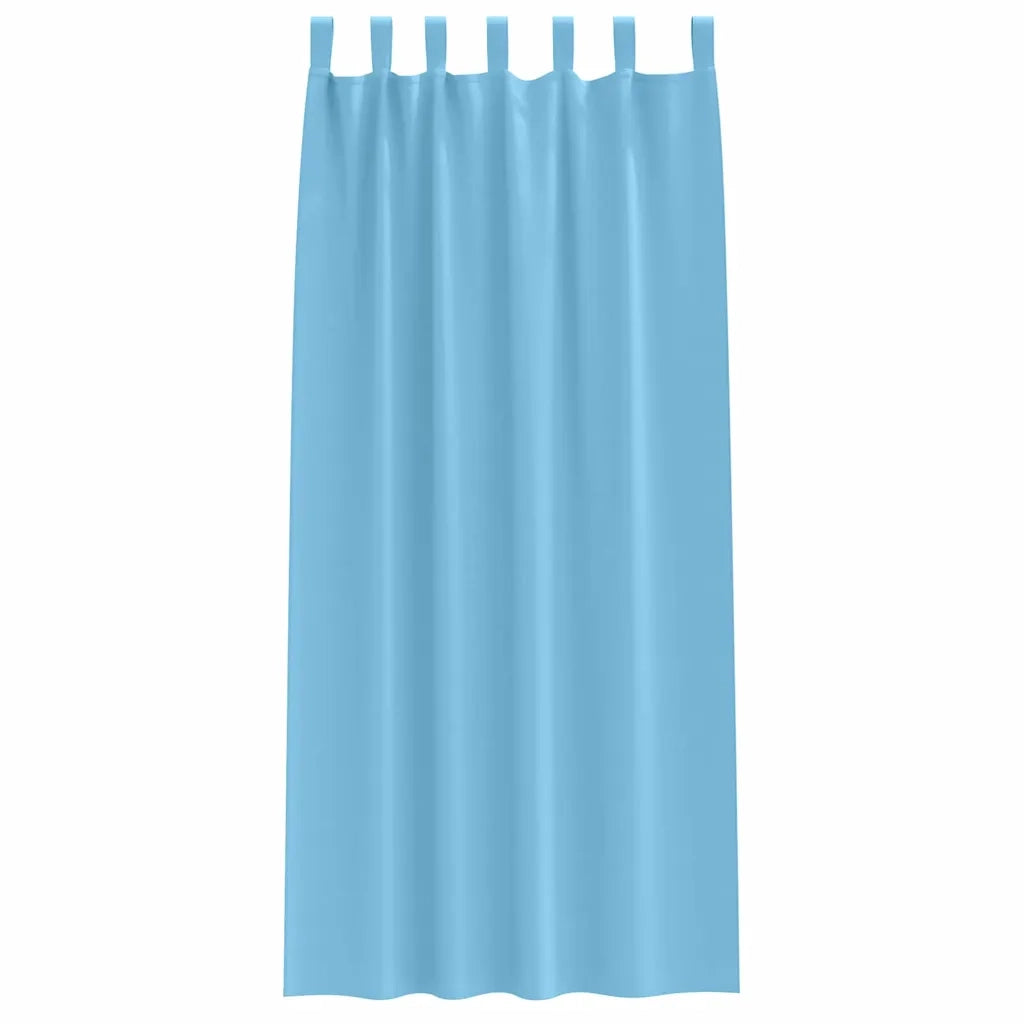 Tende Blackout con Anelli 2 pcs Blu Chiaro 245 x 140 cm 4107546