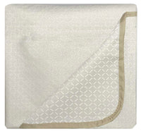 Copridivano in Poliestere con Penisola Destra Seduta 190 cm Panna