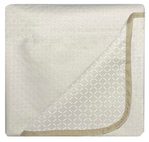 Copridivano in Poliestere con Penisola Destra Seduta 190 cm Panna