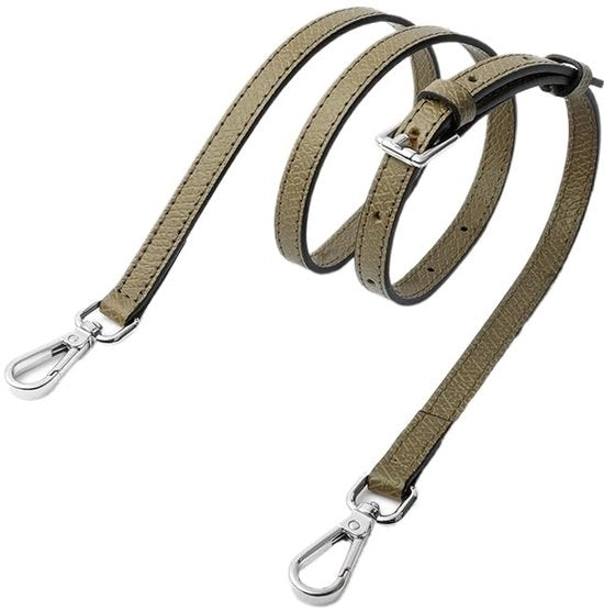 Rigidezza a Spalla Regolabile - Cinturone in Pelle - 1,2 cm Largo - 95-115 cm - Cinturone di Sostituzione - Adatto per Borse a Mano