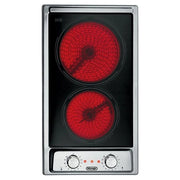 De’Longhi AVI 23-2 piano cottura Acciaio inox Da incasso 29 cm Ceramica 2 Fornello(i)