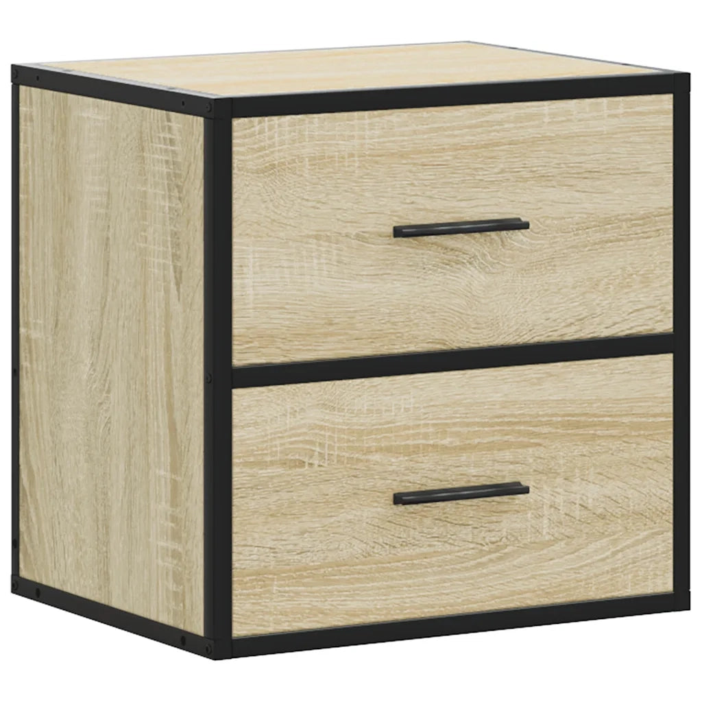 Comodino a Muro Rovere Sonoma 40x31x39,5 cm 848726