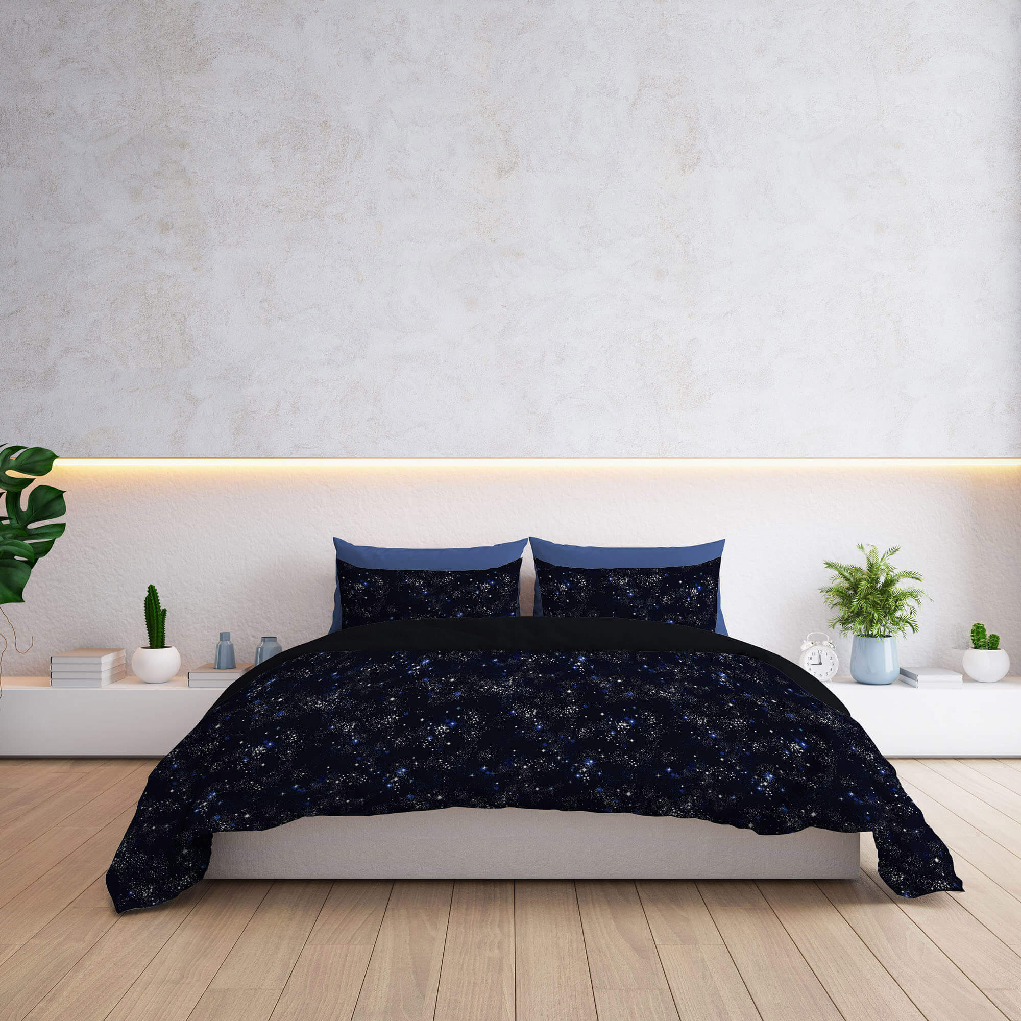 Copripiumino Matrimoniale con Federe Stampato in Microfibra Orione