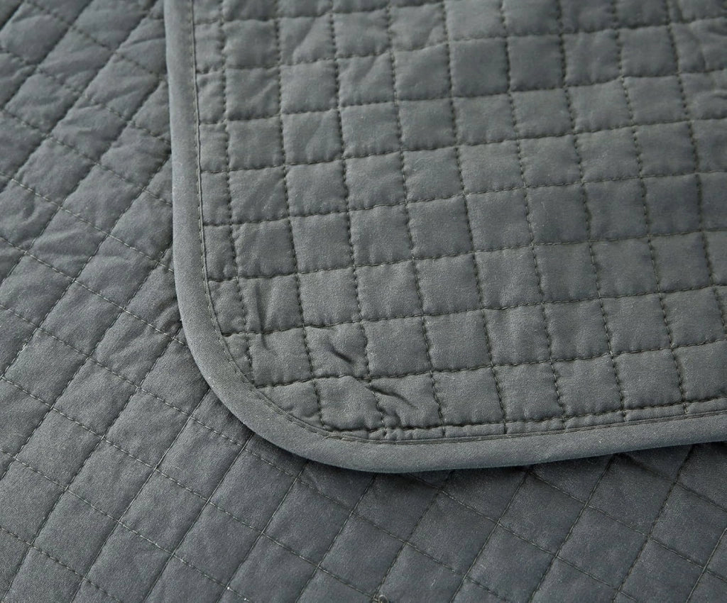 Trapuntino Matrimoniale Trapunta Singolo Copriletto Trapuntato Double Face Reversibile Moderno Grigio 240x260 cm 2 Pezzi