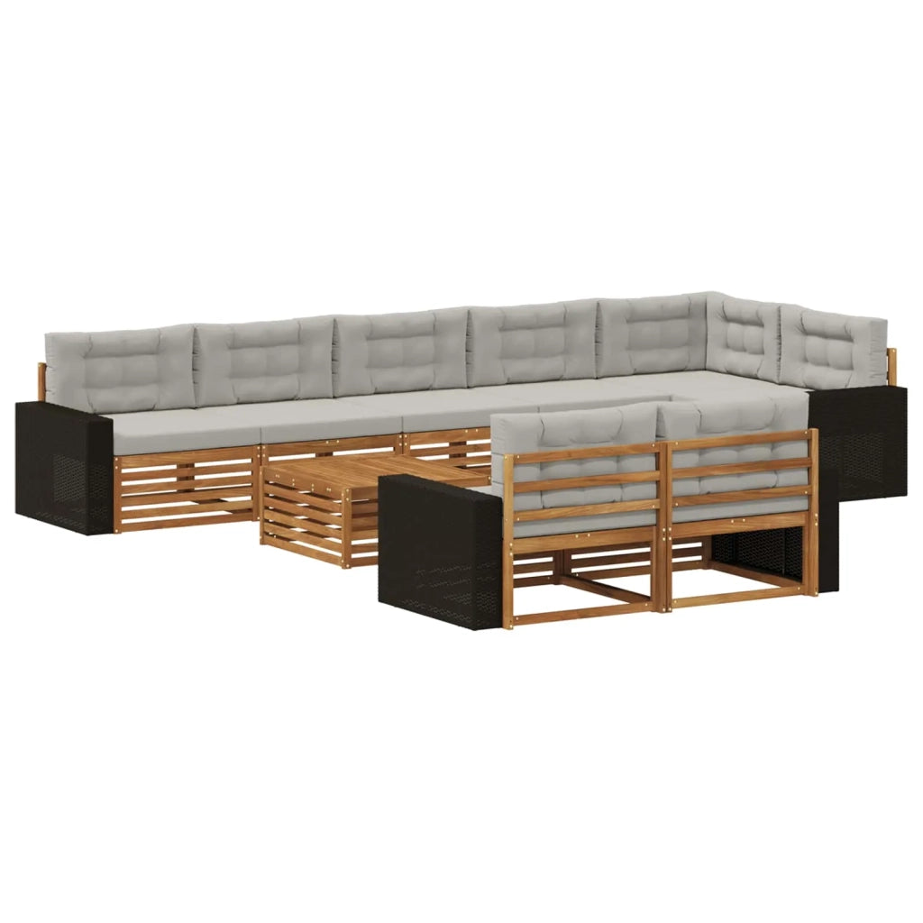 Set di divani da esterno 9 pz 3383544