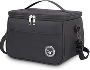 Borsa isolata per picnic 9L - termos - adatta per lavoro e picnic - nero - PEVA